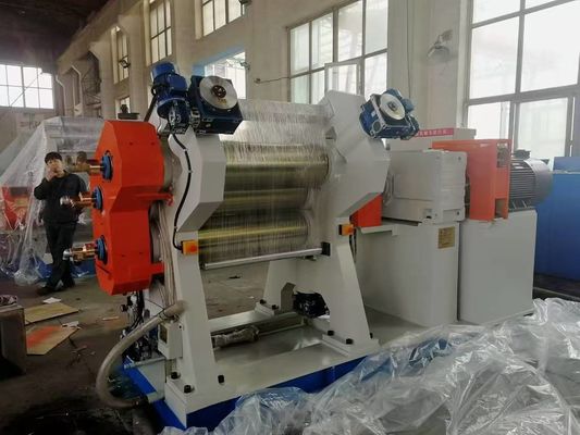 Καλή τιμή Μηχανή καλάντερ με ταινία από καουτσούκ ακριβείας δύο ρολών υψηλή ταχύτητα παραγωγής σε απευθείας σύνδεση
