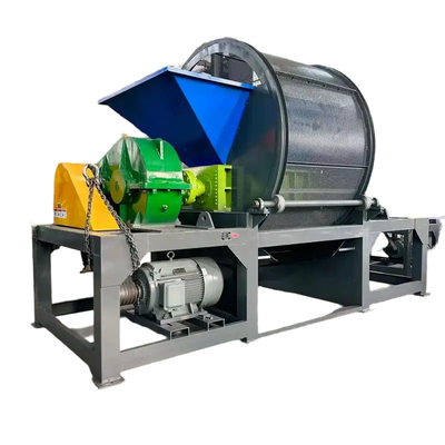 Το High Power Car Truck Tire Shredder μπορεί να επεξεργαστεί 5 τόνους ελαστικών την ώρα