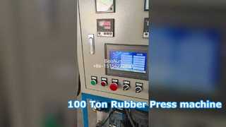Πρέσα βουλκανισμού καουτσούκ 100 τόνων τραπεζιού εργασίας διαστάσεων 400x400mm